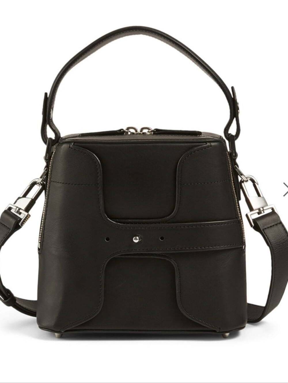 WANT LES ESSENTIELS Breuer Mini Leather Crossbody Bucket Bag ($550.)